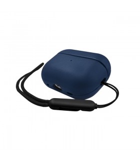 قاب محافظ چرمی ایرپادز پرو ۲ کی دو مدل KZDOO  LuxCraft + رنگ سورمه‌ای