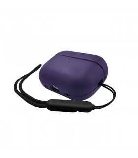 قاب محافظ چرمی ایرپادز پرو ۲ کی دو مدل KZDOO LuxCraft+ رنگ بنفش