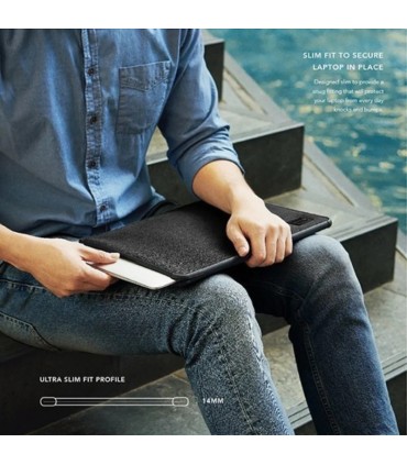 کیف ضد ضربه مک بوک ۱۳ اینچی یونیک مدل UNIQ Dfender Magnetic Snap Bumber-خاکستری-DFENDER(13)