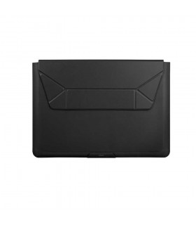 کیف چرمی مک بوک ۱۳/۱۴ اینچی یونیک مدل UNIQ Oslo 2 in 1 Laptop Sleeve-مشکی-OSLO(14)