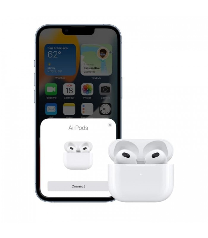 ایرپاد ۳ اپل با کیس شارژ معمولی | Apple AirPods 3 با گارانتی ۱۸ ماه شرکتی