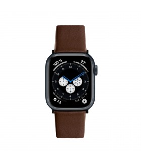 بند چرمی اپل واچ سندمارک مدل Sandmarc Leather Edition Apple Watch Band 42/44/45/49mm-قهوه‌ای