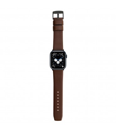 بند چرمی اپل واچ سندمارک مدل Sandmarc Leather Edition Apple Watch Band 42/44/45/49mm-قهوه‌ای