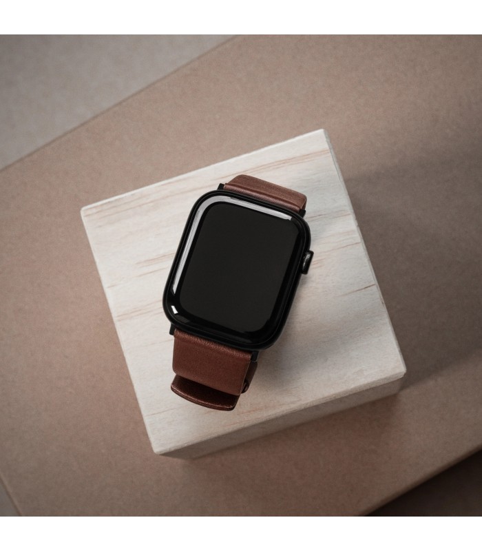 بند چرمی اپل واچ سندمارک مدل Sandmarc Leather Edition Apple Watch Band 42/44/45/49mm-قهوه‌ای