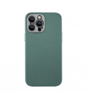 کیس چرمی مگ‌سیف‌دار سندمارک | Sandmarc مدل Leather Pro Case Magnetic مناسب iPhone 14 Pro-سبز‌آبی