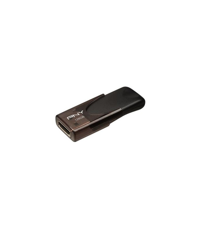 فلش مموری پی ان وای مدل PNY Attache 4 128GB USB 2.0 Flash Drive-کشویی دودی