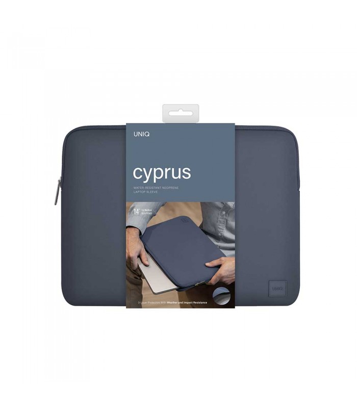 کیف لپتاپ ۱۳/۱۴ اینچی یونیک مدل UNIQ Cyprus-سرمه‌ای-ABSBLUE