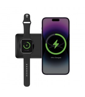 پاوربانک ۱۰ هزار مگ سیف+اپل واچ بازیک مدل Bazic GoPower Mag-مشکی