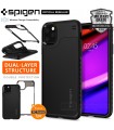 کیس Spigen مدل Hybrid NX مناسب iPhone 11 Pro-مشکی و نوک‌مدادی-077CS27097