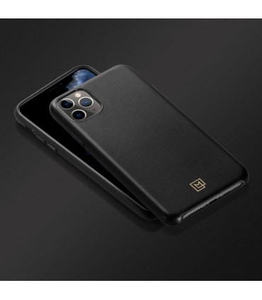 کیس چرمی Spigen مدل LA MANON CALIN مناسب iPhone 11 Pro Max-مشکی-075CS27064