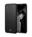 کیس چرمی Spigen مدل LA MANON CALIN مناسب iPhone XS Max-مشکی-065CS25092