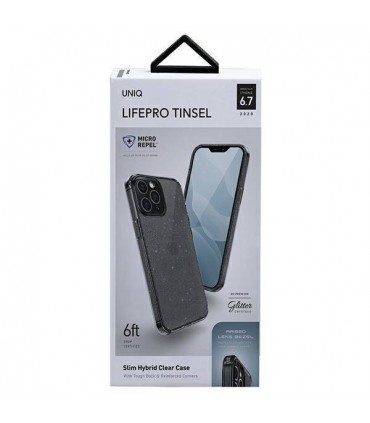 کیس دودی ستاره‌ای یونیک | UNIQ مدل LifePro Tinsel مناسب iPhone 12 Pro Max