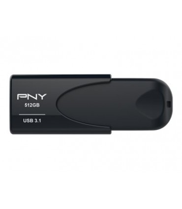 فلش مموری پی ان وای مدل PNY Attache 4 512GB USB 3.1 Flash Drive-کشویی مشکی