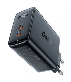 آداپتور شارژر ایس فست مدل ACEFAST A29 GaN PD50W با توان ۵۰ وات-مشکی