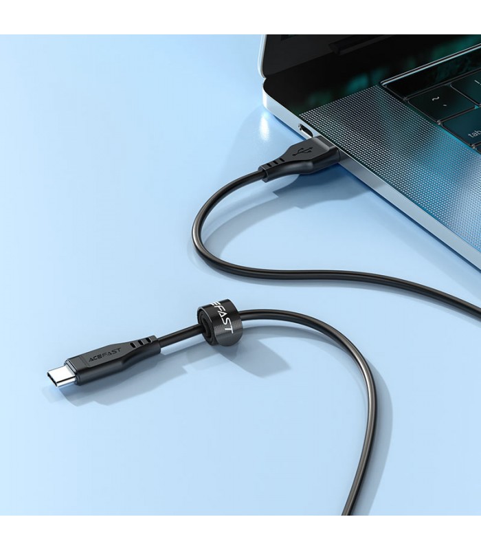 کابل شارژ ۱.۲ متری USB-A به USB-C ایس فست مدل ACEFAST C3-04 USB-A to USB-C-مشکی