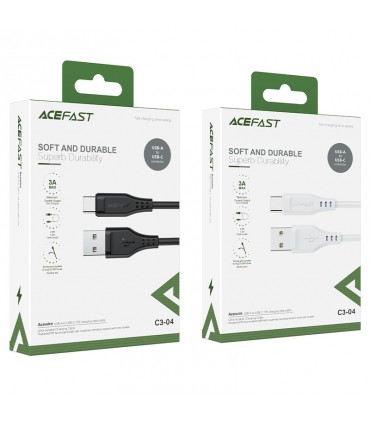 کابل شارژ ۱.۲ متری USB-A به USB-C ایس فست مدل ACEFAST C3-04 USB-A to USB-C-مشکی