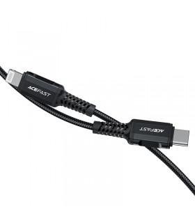 کابل شارژ ۱.۸ متری USB-C به لایتنینگ ایس فست مدل ACEFAST C4-01 USB-C to Lightning C94-مشکی