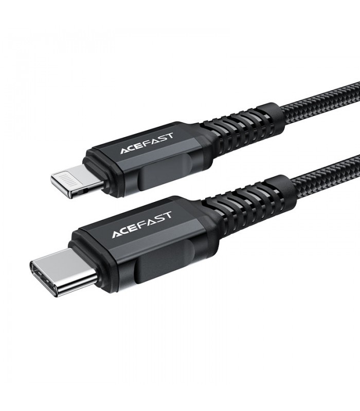 کابل شارژ ۱.۸ متری USB-C به لایتنینگ ایس فست مدل ACEFAST C4-01 USB-C to Lightning C94-مشکی