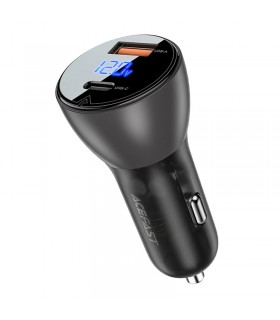 شارژر فندکی ایس فست مدل ACEFAST B6 63W Dual Port-دودی