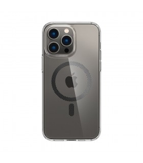 کیس Spigen مدل Ultra Hybrid MagFit Carbon Fiber مناسب iPhone 14 Pro Max-شفاف/کربن-ACS04827
