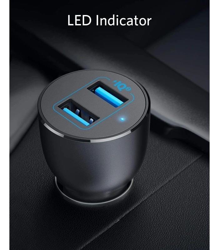 شارژر فندکی انکر مدل Anker PowerDrive III A2729H11 رنگ مشکی
