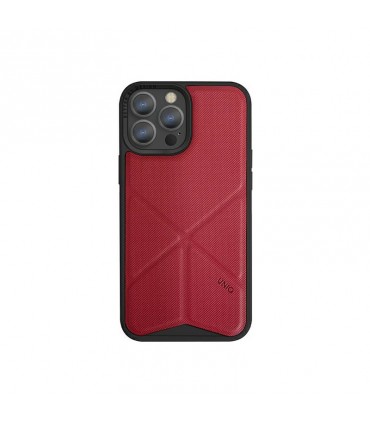 کیس استند دار یونیک مناسب iPhone 13 Pro Max مدل UNIQ Transforma MagSafe-قرمز