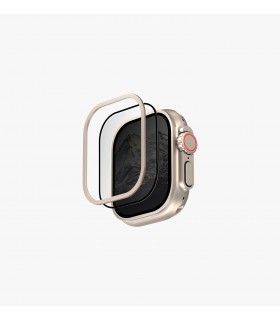 گلس و رینگ استیل اپل واچ یونیک مناسب Apple Watch Ultra 49mm مدل UNIQ Optix Duo Pro