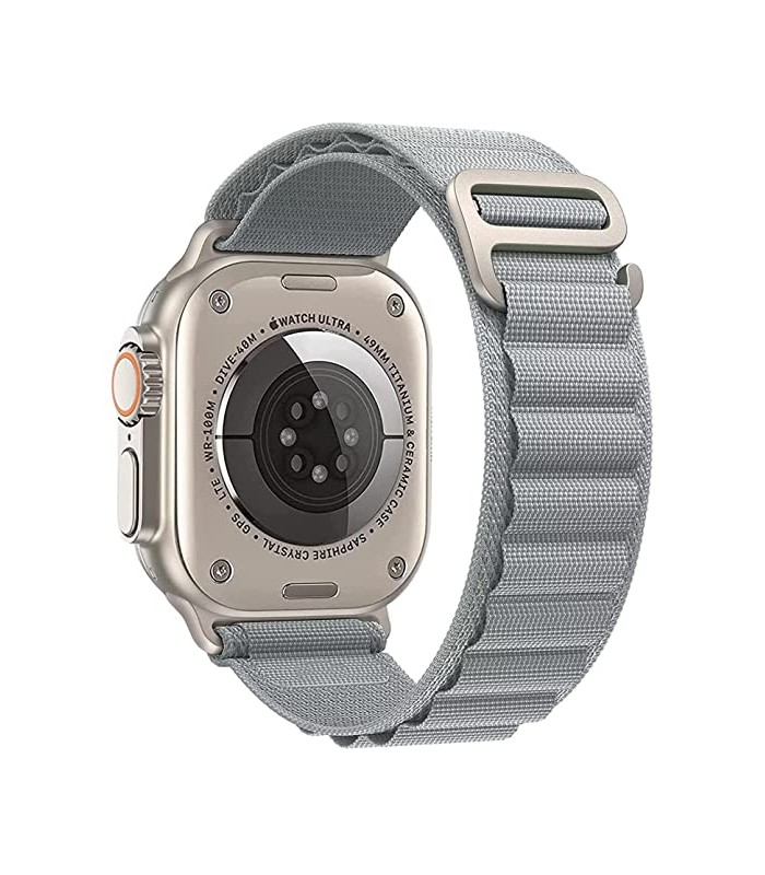 بند نایلونی اپل واچ  اسپیگن مدل Spigen Alpine Loop Watchband 42/44/45/49mm-خاکستری-مشابه اصلی