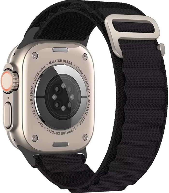 بند نایلونی اپل واچ  اسپیگن مدل Spigen Alpine Loop Watchband 42/44/45/49mm-مشکی-مشابه اصلی