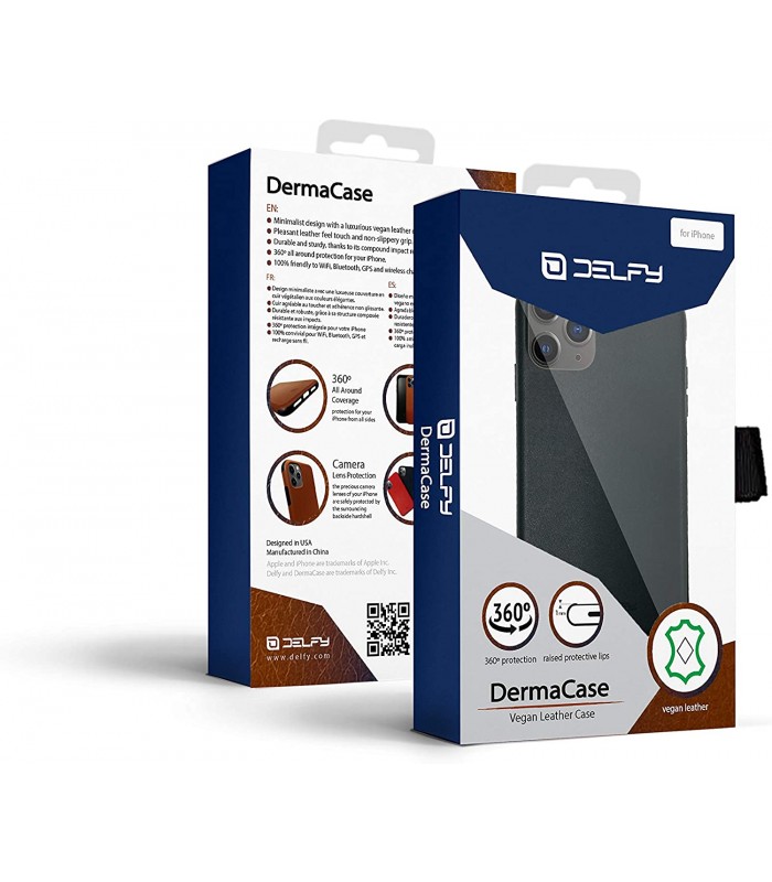 قاب موبایل دلفی مدل DermaCase مناسب برای آیفون 11 Pro Max/XS Max - رنگ مشکی
