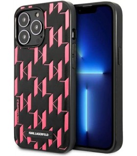 کیس سی جی موبایل مناسب iPhone 13 Pro مدل CG Mobile KARL LAGERFELD-مشکی/صورتی-KLHCP13LMNMP1P