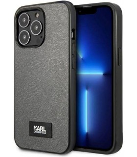 کیس سی جی موبایل مناسب iPhone 13 Pro مدل CG Mobile KARL LAGERFELD-نقره‌ای-KLHCP13LSFMP2DG