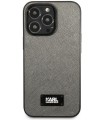کیس سی جی موبایل مناسب iPhone 13 Pro مدل CG Mobile KARL LAGERFELD-نقره‌ای-KLHCP13LSFMP2DG