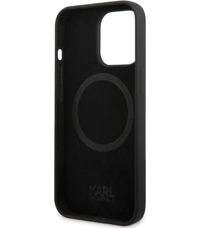 کیس مگ‌سیف سی جی موبایل مناسب iPhone 14 Pro مدل CG Mobile KARL LAGERFELD-مشکی-KLHMP14LSSKCK