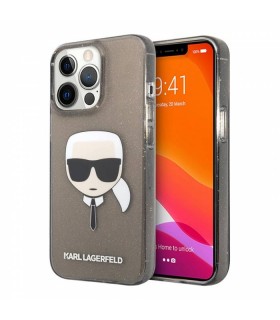 کیس اکلیلی سی جی موبایل مناسب iPhone 13 Pro Max مدل CG Mobile KARL LAGERFELD-دودی-KLHCP13XKHTUGLB