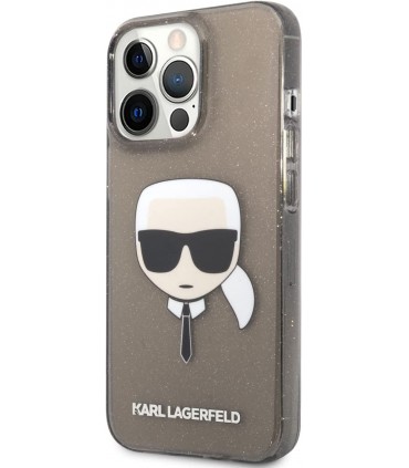 کیس اکلیلی سی جی موبایل مناسب iPhone 13 Pro Max مدل CG Mobile KARL LAGERFELD-دودی-KLHCP13XKHTUGLB