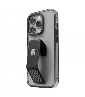 کیس شفاف استند‌دار لولو مدل Levelo Morphix Clara مناسب iPhone 14 Pro-مشکی/سفید