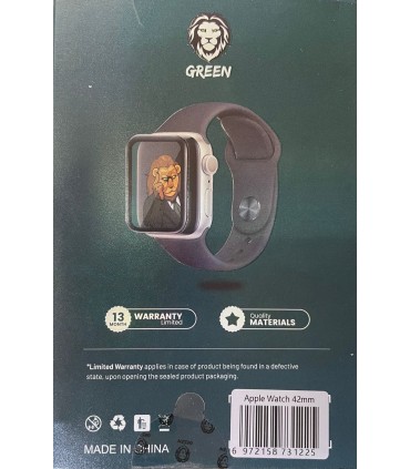گلس مات اپل واچ گرین مناسب Apple Watch Series 3 42mm مدل Green HD Glass 3D-AG/MATTE