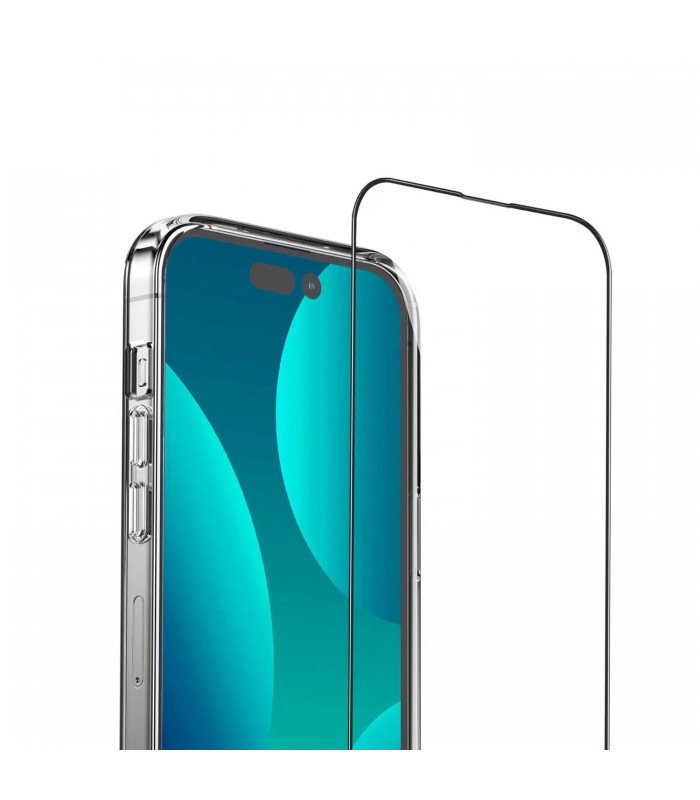 پک ۴ در ۱ کیس شفاف/گلس شفاف/محافظ لنز/کاور ۳۶۰ درجه گرین مدل Green 4 in 1 Protection Pack مناسب iPhone 14 Pro Max-مشکی