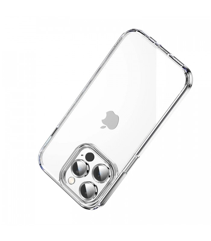 پک ۴ در ۱ کیس شفاف/گلس شفاف/محافظ لنز/کاور ۳۶۰ درجه گرین مدل Green 4 in 1 Protection Pack مناسب iPhone 14 Pro Max-مشکی