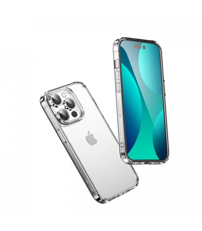 پک ۴ در ۱ کیس شفاف/گلس شفاف/محافظ لنز/کاور ۳۶۰ درجه گرین مدل Green 4 in 1 Protection Pack مناسب iPhone 14 Pro Max-مشکی