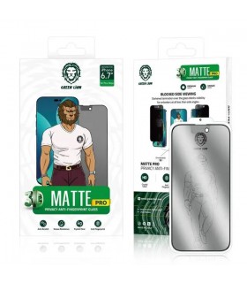 گلس مات پرایوسی گرین مدل 3D Matte Pro Privacy Glass مناسب برای گوشی 14 Pro