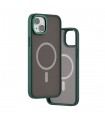 کیس مگ سیف لولو مدل Levelo Kayo مناسب iPhone 13/14-مات دودی سبز