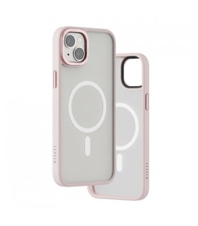 کیس مگ سیف لولو مدل Levelo Kayo مناسب iPhone 13/14-مات شفاف صورتی