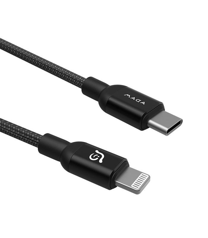 کابل USB-C به لایتنینگ آدام المنتس مدل Adam Elements PeAk II C200B رنگ مشکی