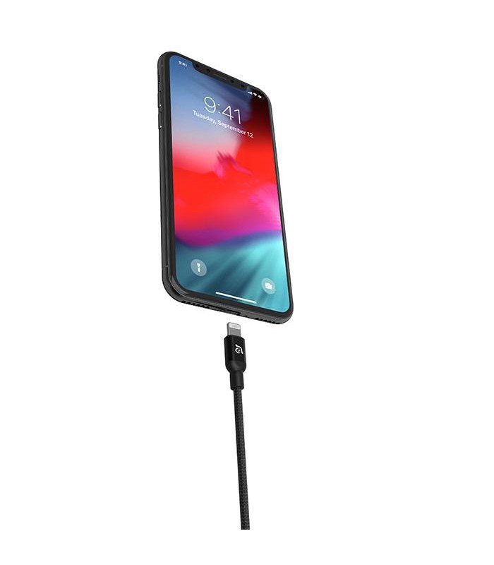 کابل USB-C به لایتنینگ آدام المنتس مدل Adam Elements PeAk II C300B رنگ مشکی