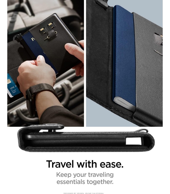 کیف پاسپورت اسپیگن مدل Spigen Passport Holder - رنگ مشکی