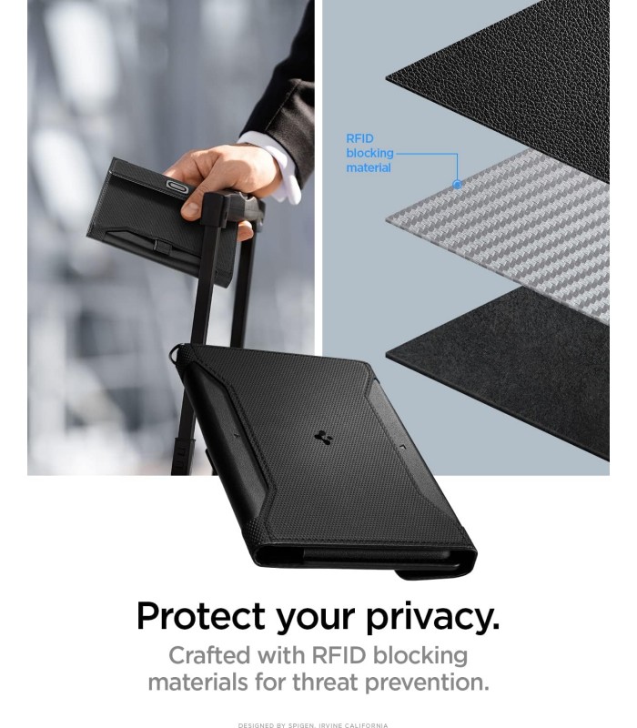 کیف پاسپورت اسپیگن مدل Spigen Passport Holder - رنگ مشکی