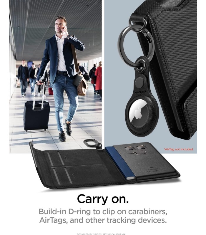 کیف پاسپورت اسپیگن مدل Spigen Passport Holder - رنگ مشکی