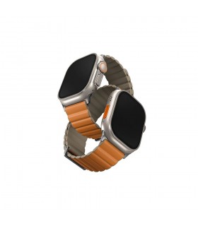 بند دورو اپل واچ  یونیک مدل Uniq Revix Reversible Premium Edition 42/44/45/49mm-آجری/خاکی-REVPSORGKAK